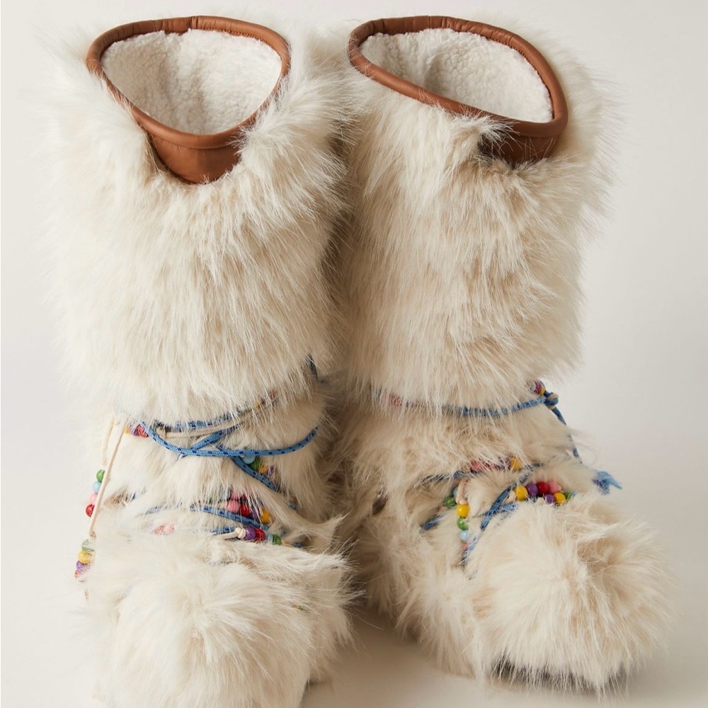 Free People Apres All Day Beaded Boots (with hidden platform heel) - Picture 3 of 11